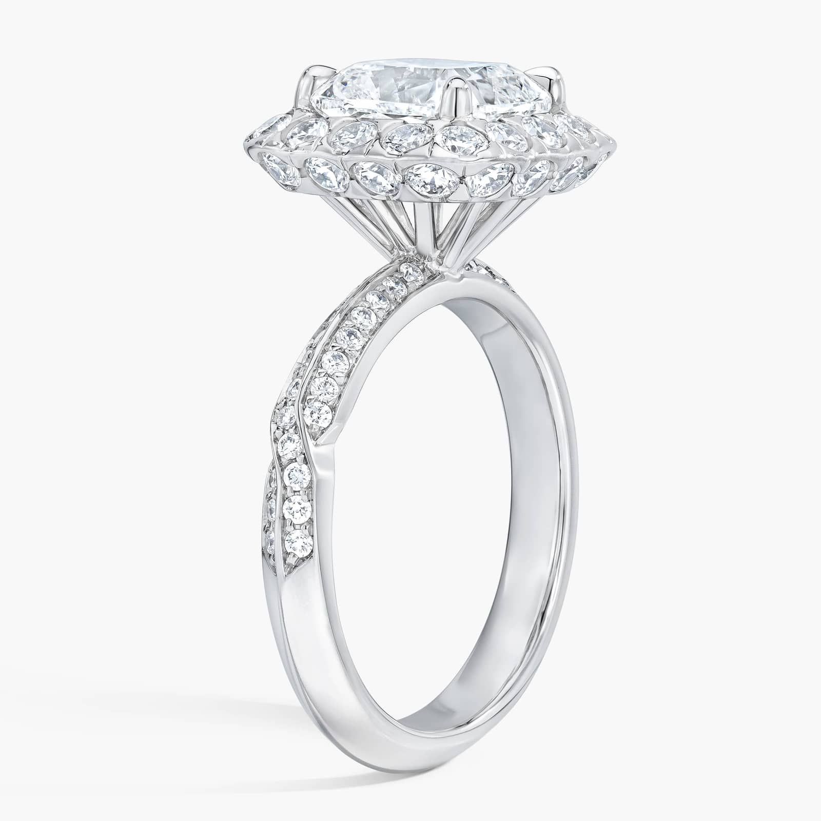 SIX BY ROYAL ASSCHER, Royal Asscher Cushion Pave Ring