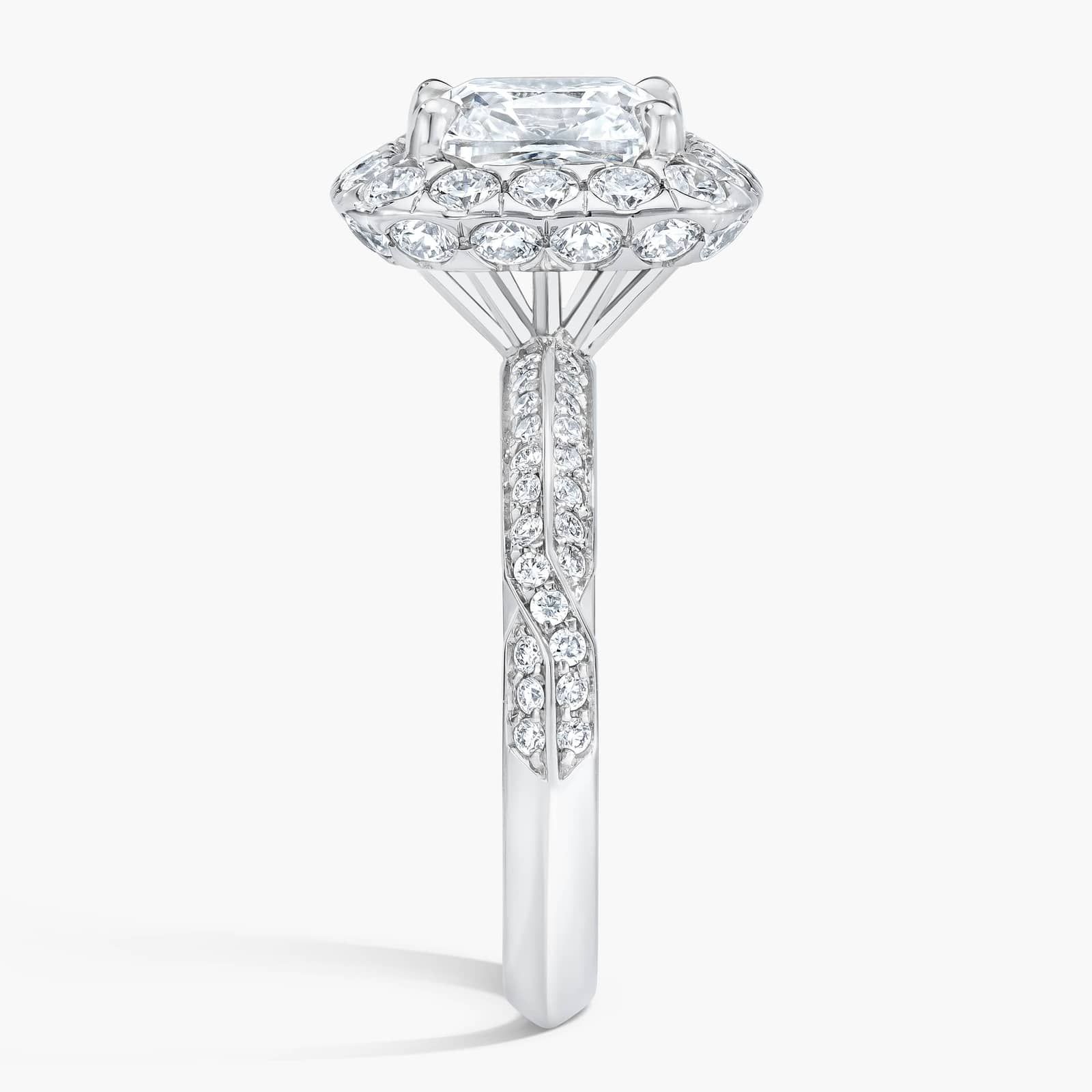 SIX BY ROYAL ASSCHER, Royal Asscher Cushion Pave Ring