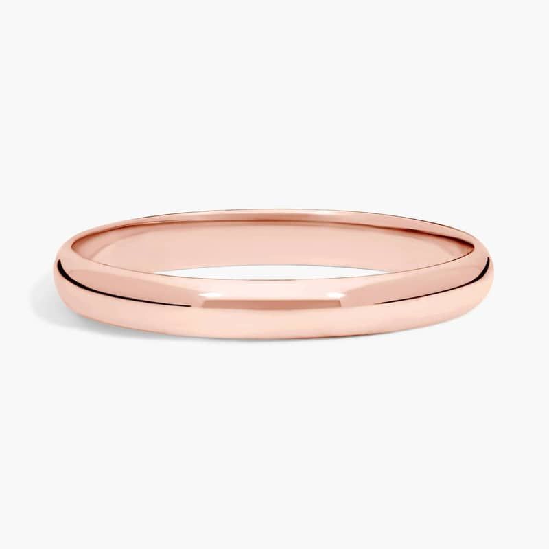 Classic Wedding Ring in 14k Rose Gold (3mm)
