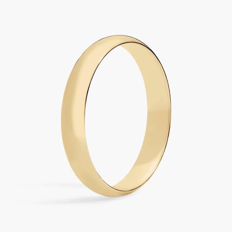 Classic Wedding Ring in 14k Yellow Gold (4mm)