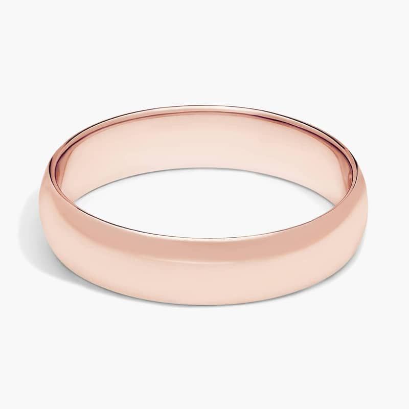 Classic Wedding Ring in 14k Rose Gold (5mm)
