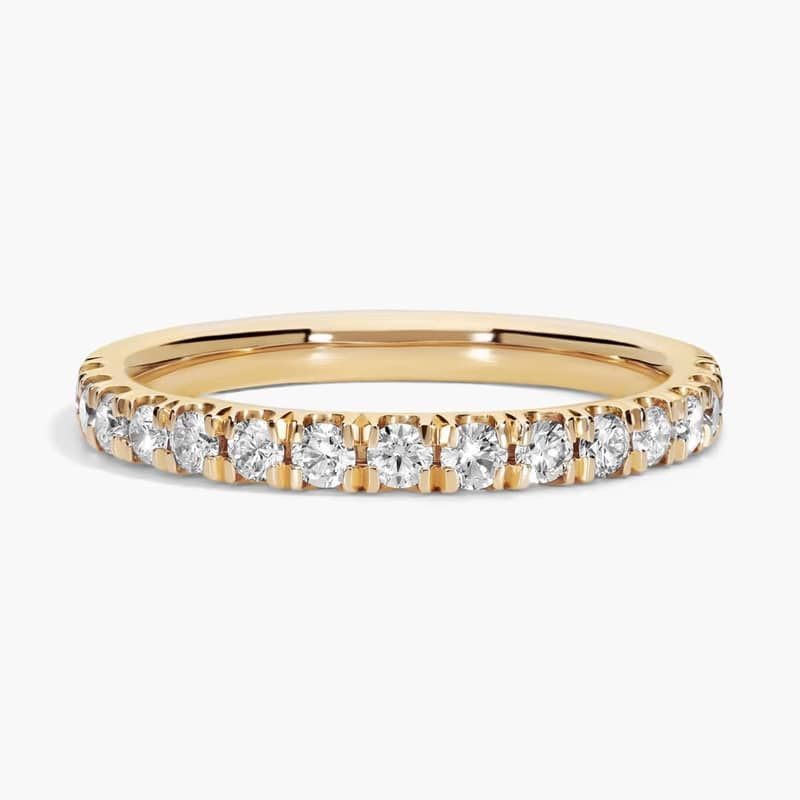 Scalloped Pavé Diamond Ring in 18k Yellow Gold (1/2 ct. tw.)