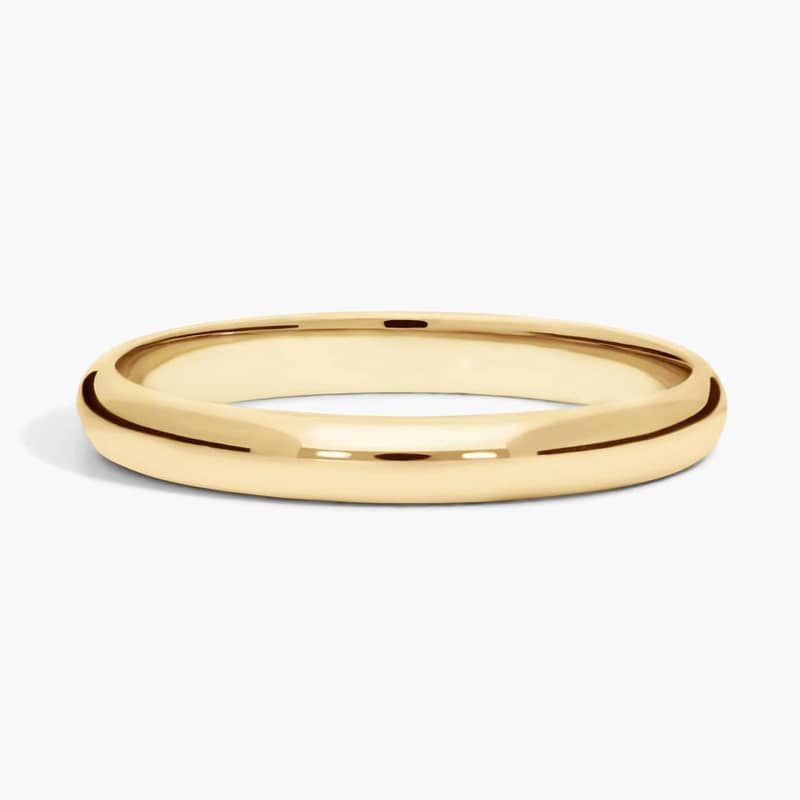 Mid-weight Comfort Fit Wedding Ring in 14k Yellow Gold (3mm)