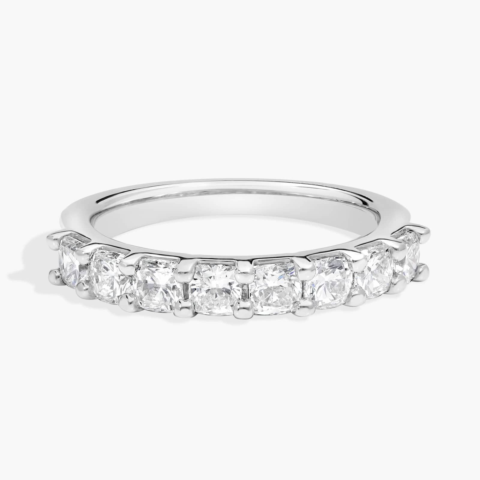 Cushion Cut Eight Stone Diamond Ring in Platinum (1 1/5 ct. tw.)