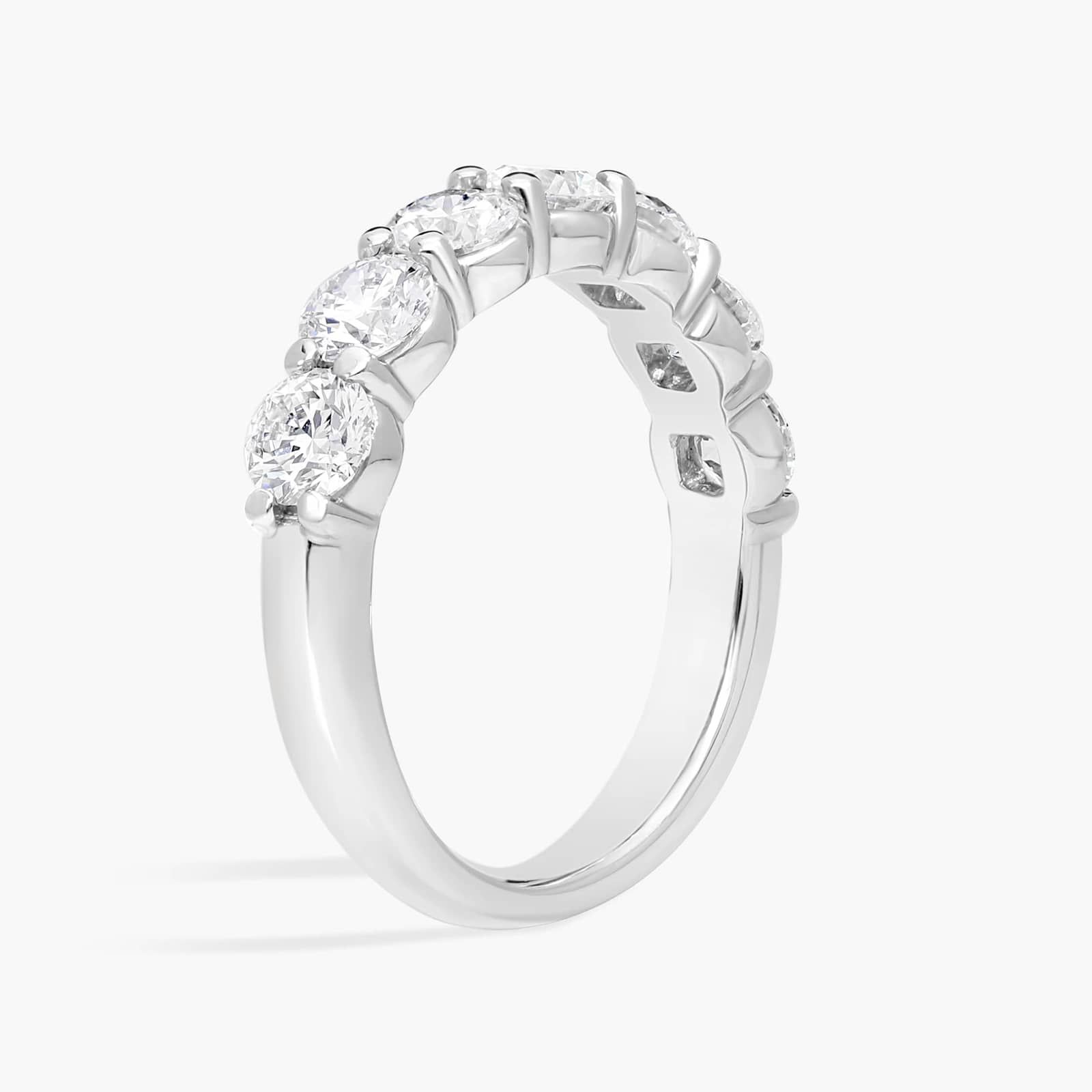 Blue Nile Signature Comfort Fit Seven-Stone Diamond Ring in Platinum (1.5 ct. tw.)