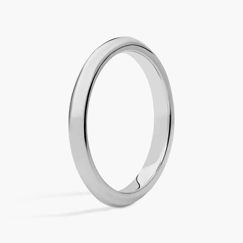 ZAC ZAC POSEN Knife-Edge Wedding Ring in Platinum