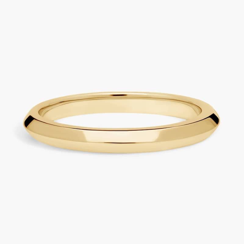 ZAC ZAC POSEN Knife-Edge Wedding Ring in 14k Yellow Gold