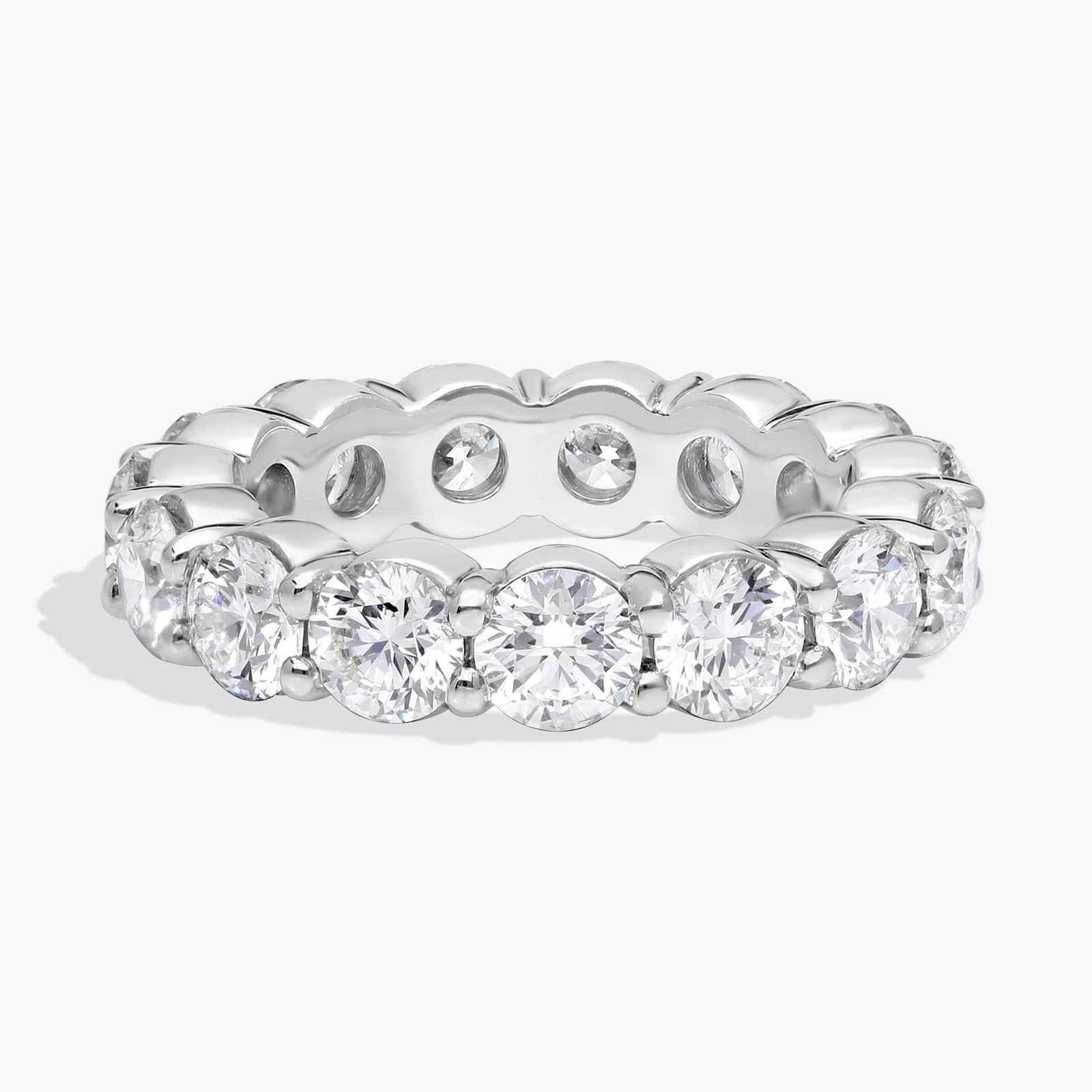 Blue Nile Signature Comfort Fit Diamond Eternity Ring in Platinum (3 5/8 ct. tw.)