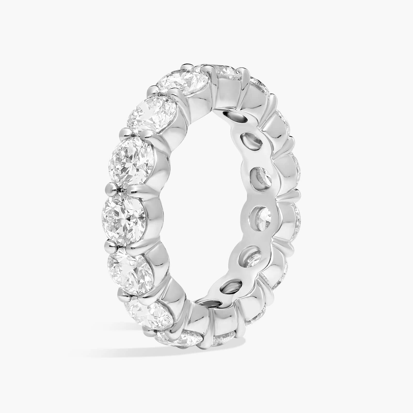 Blue Nile Signature Comfort Fit Diamond Eternity Ring in Platinum (3 5/8 ct. tw.)