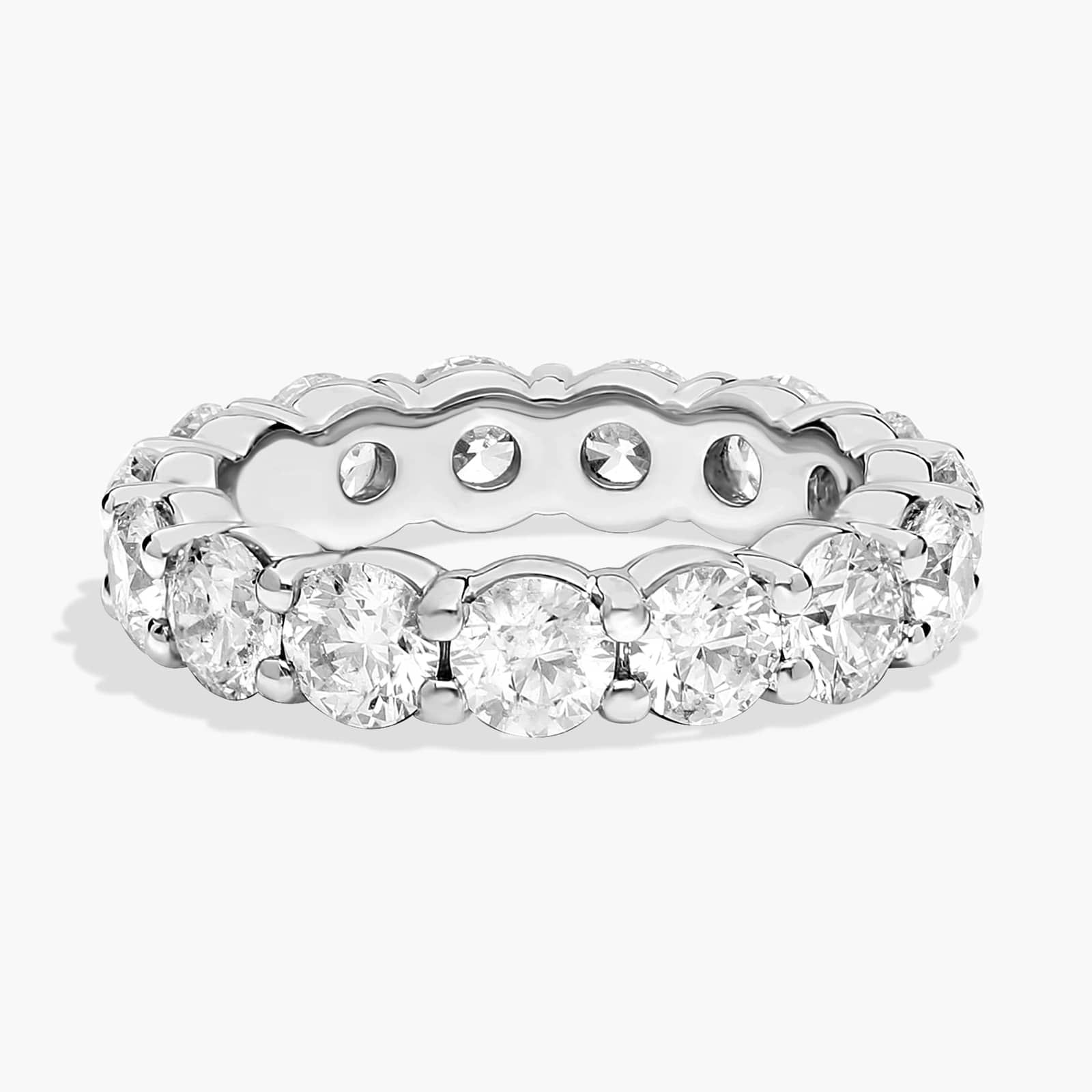 Blue Nile Signature Comfort Fit Diamond Eternity Ring in Platinum (4 5/8 ct. tw.)
