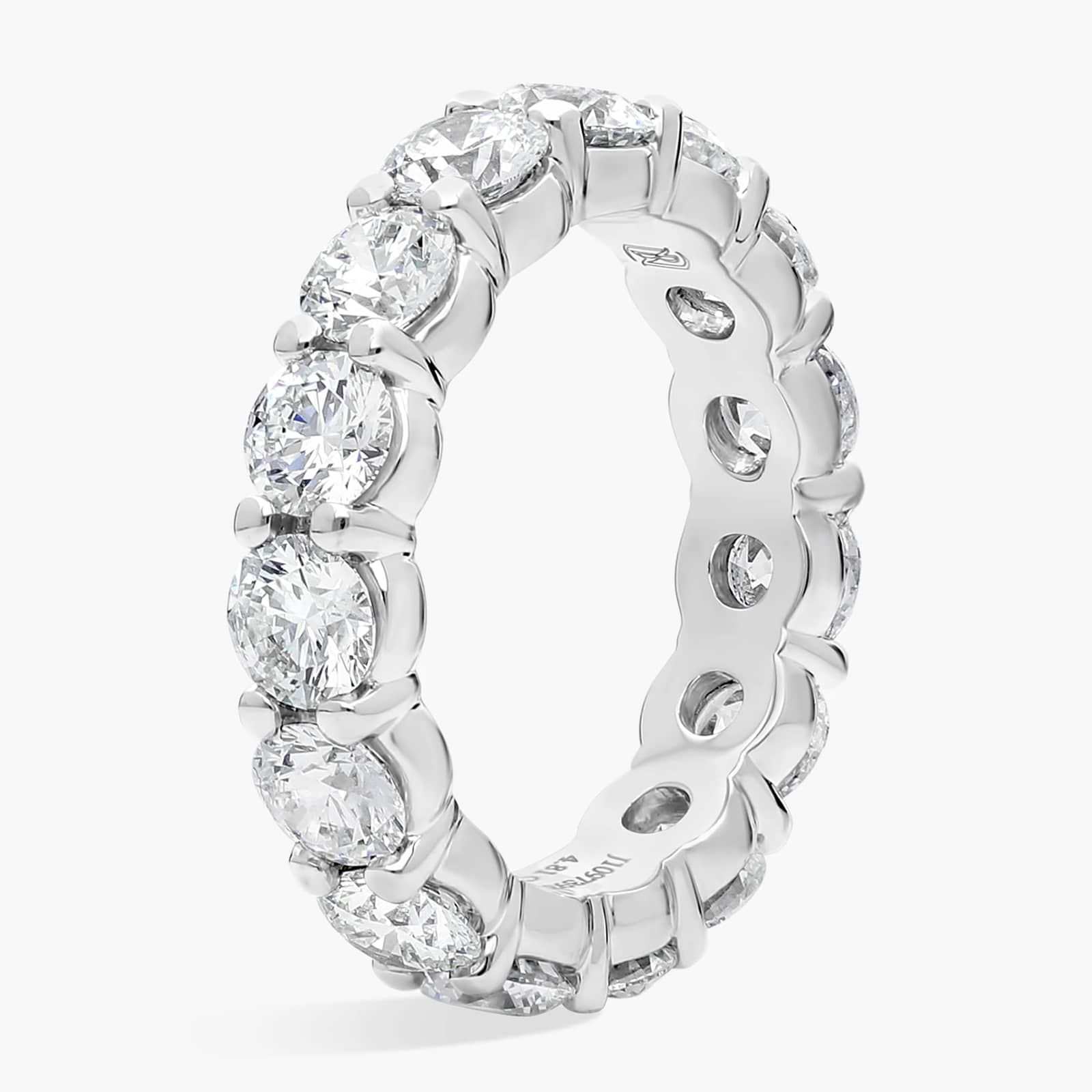 Blue Nile Signature Comfort Fit Diamond Eternity Ring in Platinum (4 5/8 ct. tw.)