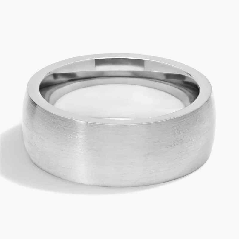 Matte Modern Comfort Fit Wedding Ring in Cobalt (7.5 mm)