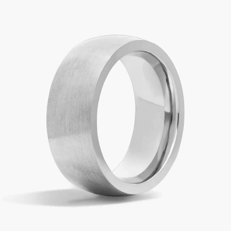 Matte Modern Comfort Fit Wedding Ring in Cobalt (7.5 mm)