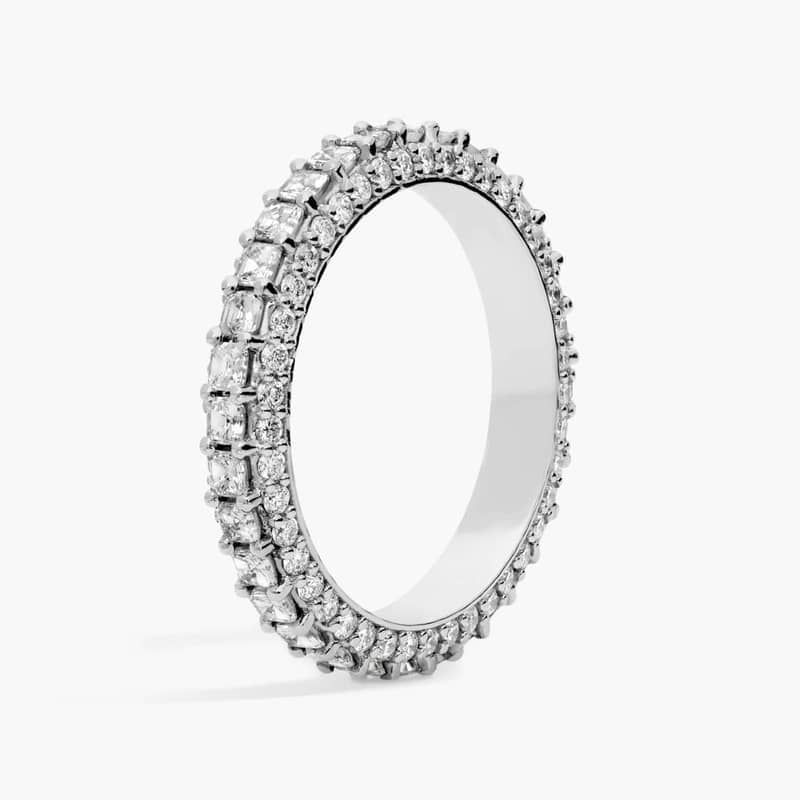 Bella Vaughan for Blue Nile Grandeur Asscher-Cut Diamond Ring in Platinum (2 1/4 ct. tw.)