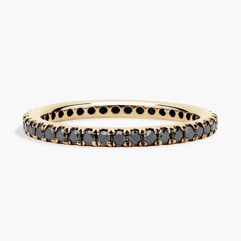 Riviera Noir Black Diamond Ring in 18k Yellow Gold (1/2 ct. tw.)