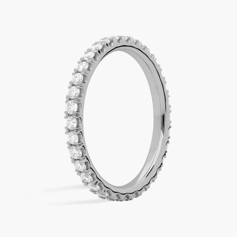 The Gallery Collection™ Pavé Diamond Eternity Ring in Platinum (5/8 ct. tw.)