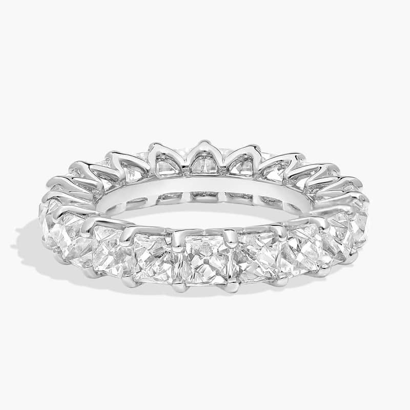 Blue Nile Studio French-Cut Diamond Eternity Ring in Platinum (5 ct. tw.)