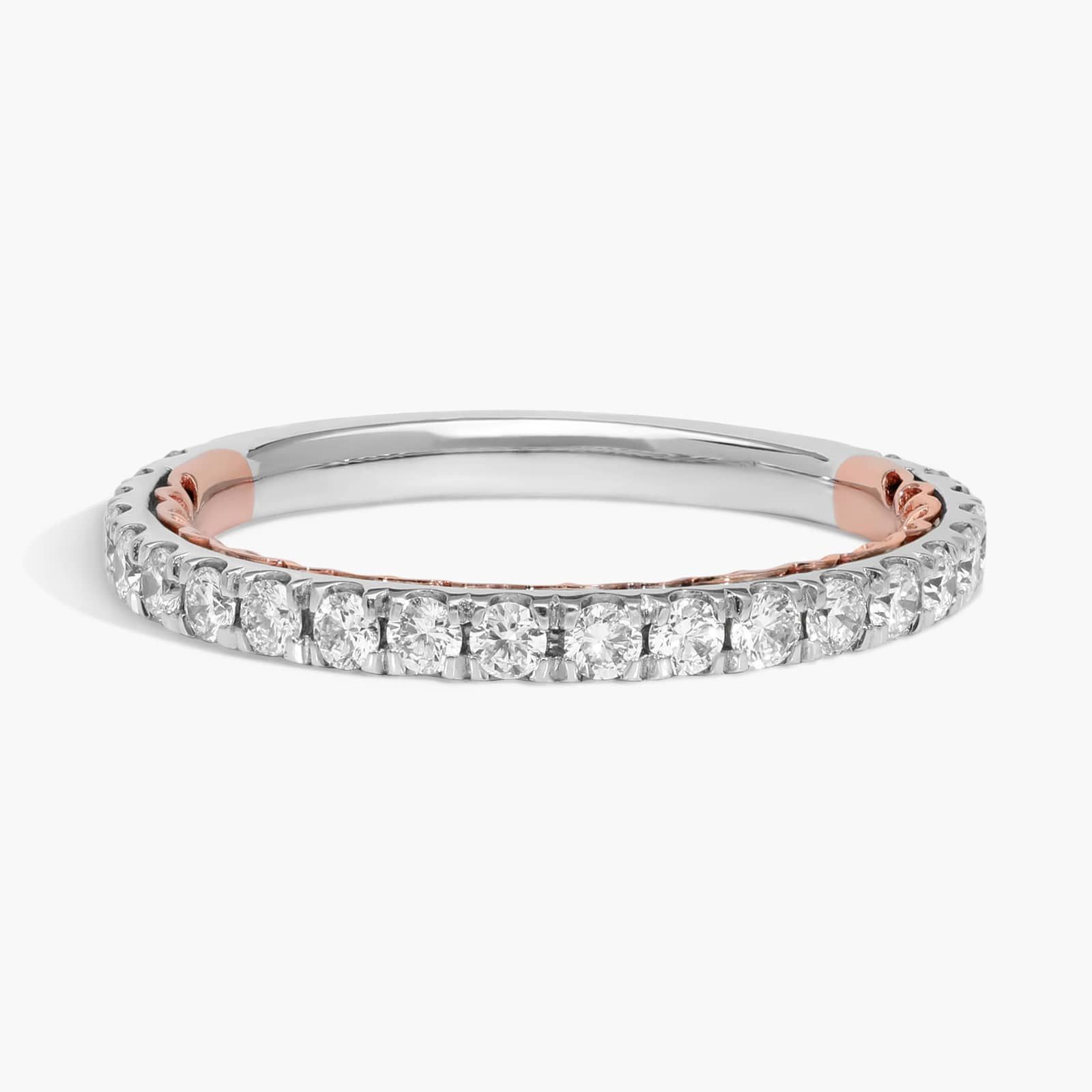 Regalia Diamond Wedding Ring in 14k White and Rose Gold (1/2 ct. tw.)