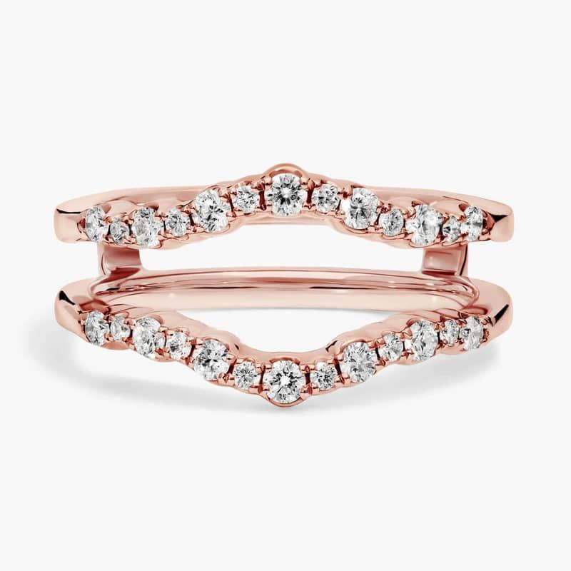 Crescendo Curved Diamond Insert in 14k Rose Gold (3/8 ct. tw.)