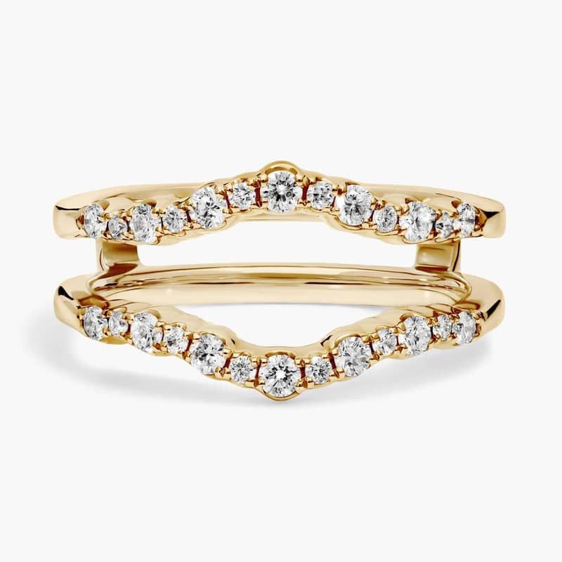 Crescendo Curved Diamond Insert in 14k Yellow Gold (3/8 ct. tw.)
