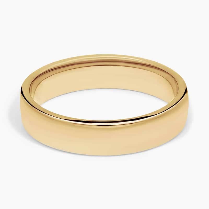 Skyline Comfort Fit Wedding Ring in 14k Yellow Gold (5mm)