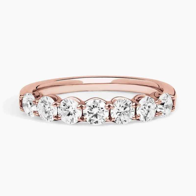 Selene 7-Stone Diamond Anniversary Ring in 14k Rose Gold (1 ct. tw.)