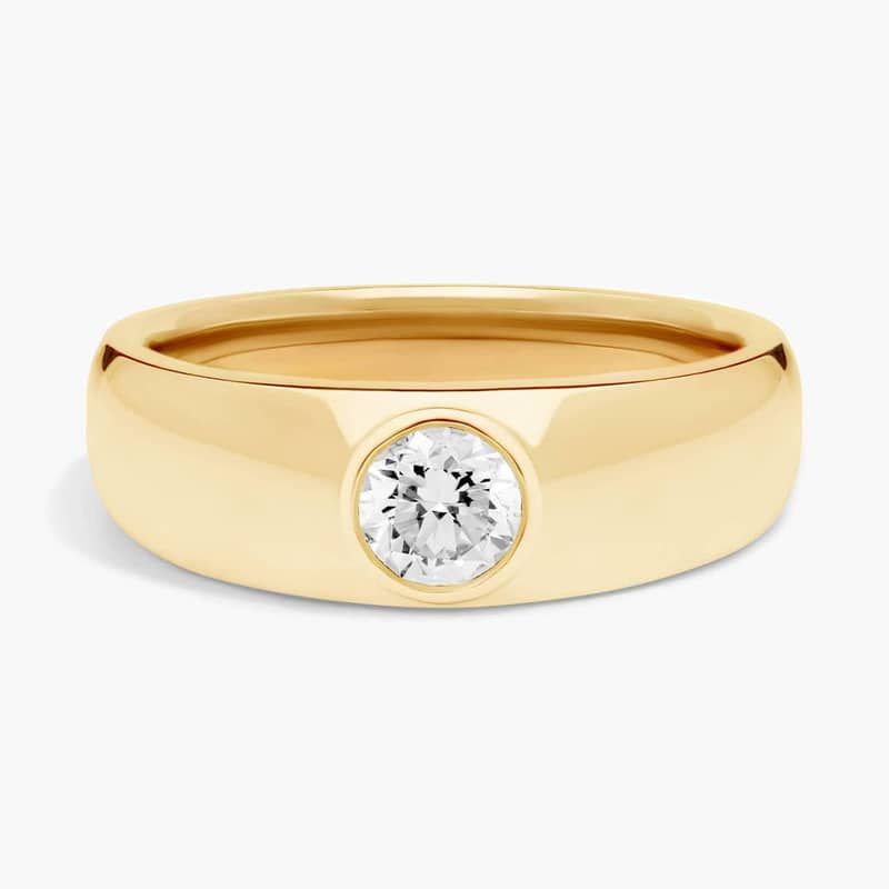 ZAC ZAC POSEN Single Round Diamond Ring in 14k Yellow Gold (7 mm, 3/4 ct. tw.)