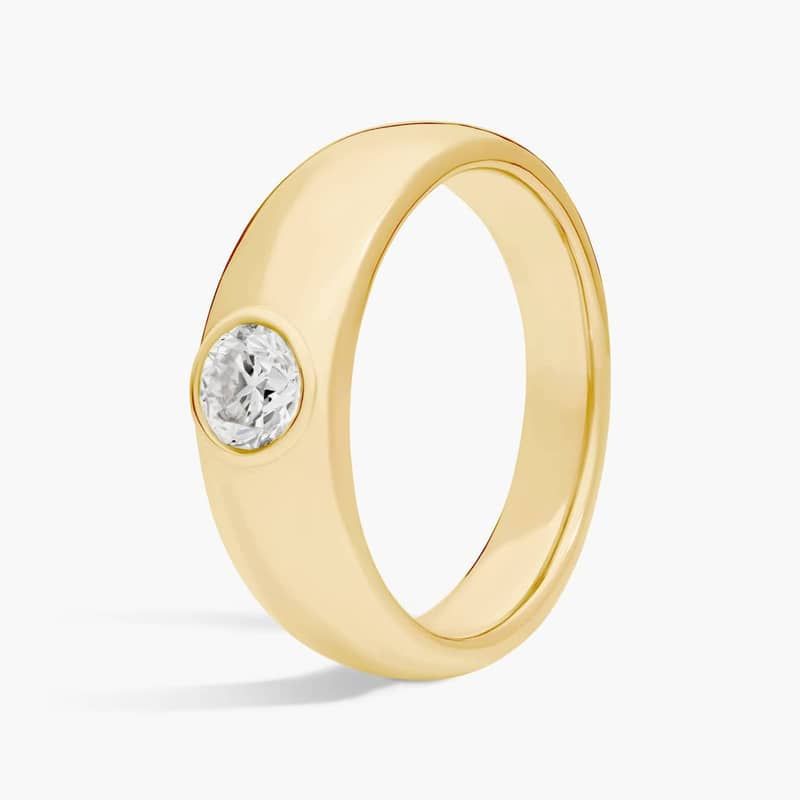 ZAC ZAC POSEN Single Round Diamond Ring in 14k Yellow Gold (7 mm, 3/4 ct. tw.)