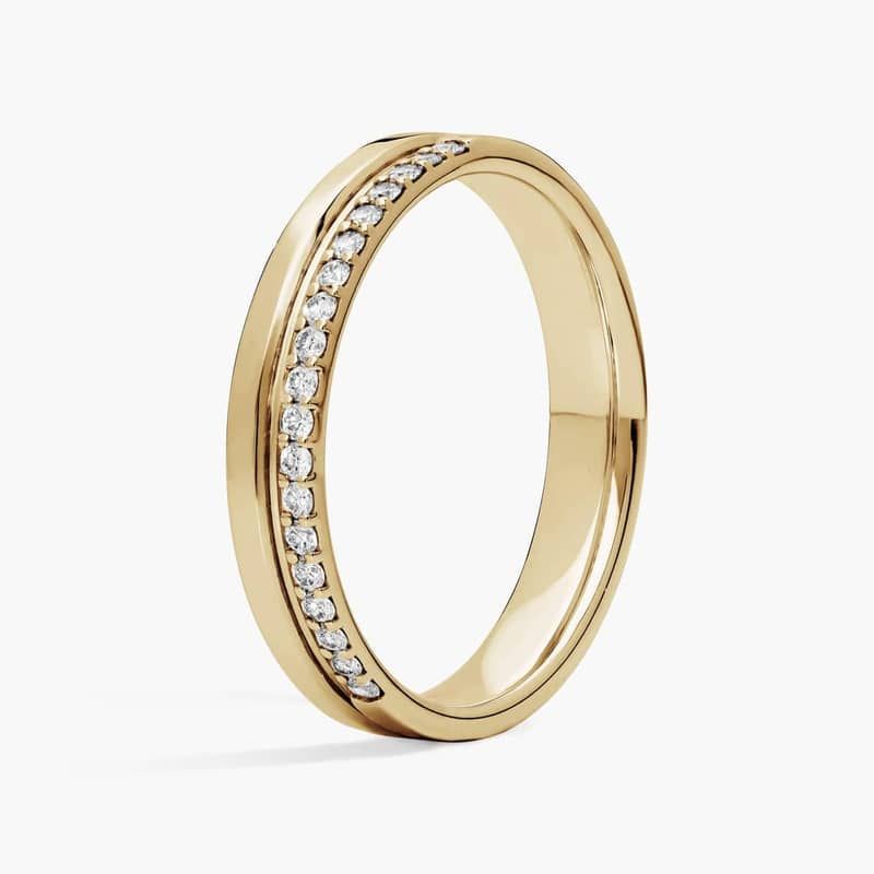 ZAC ZAC POSEN Diamond Edge Ring in 14k Yellow Gold (4 mm, 1/5 ct. tw.)