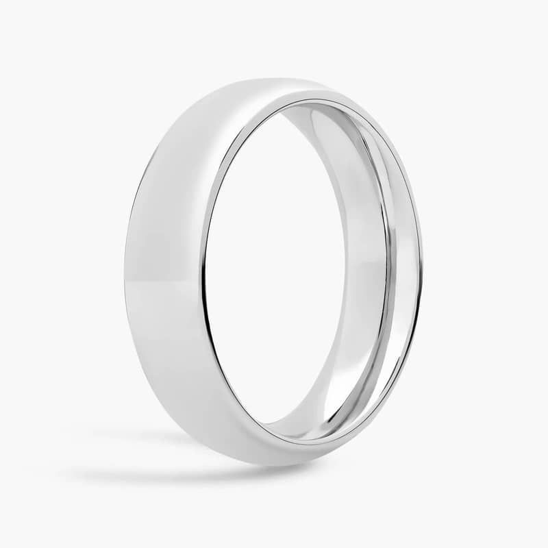 ZAC ZAC POSEN Modern Beveled Edge Plain Ring in Platinum (6mm)