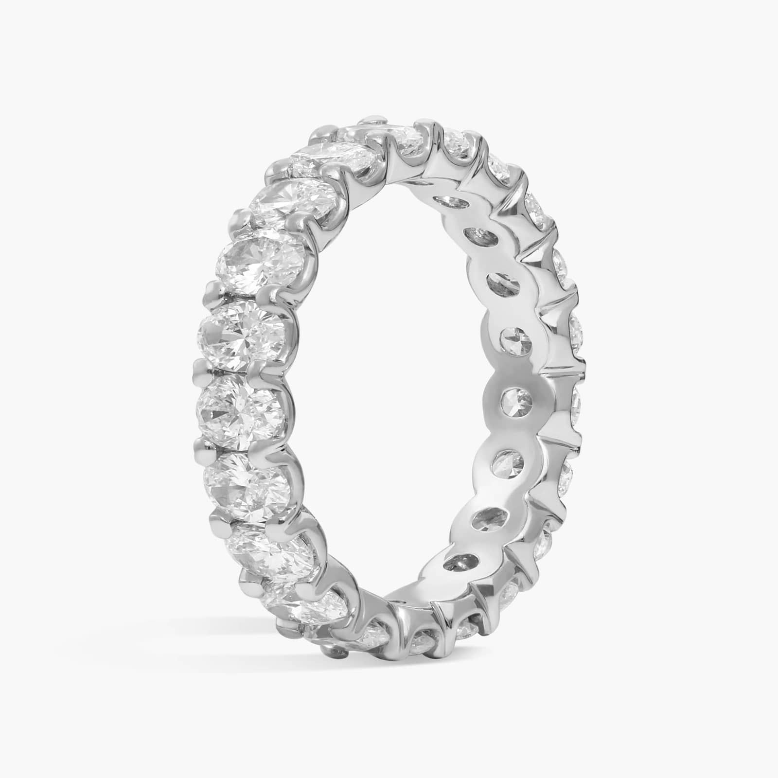 Oval Cut Diamond Eternity Ring in Platinum (2 ct. tw.)