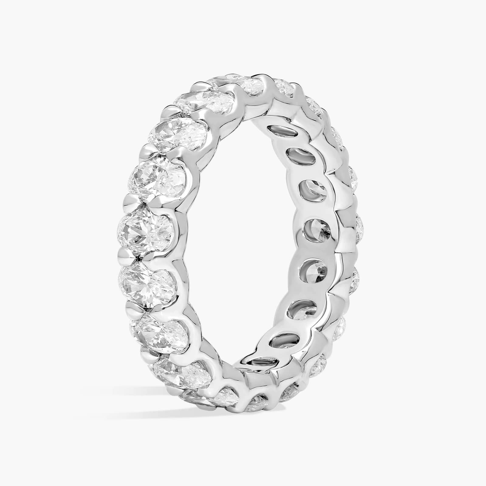 Oval Diamond Eternity Ring in Platinum (3 ct. tw.)