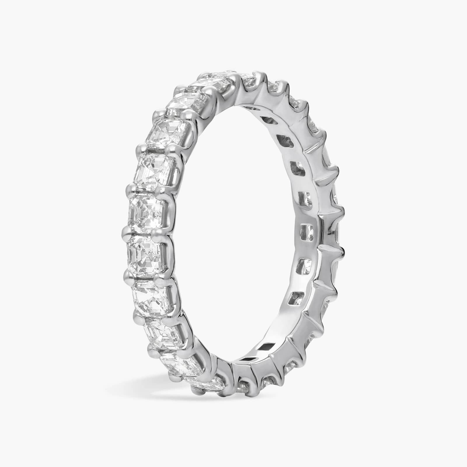 Asscher Cut Diamond Eternity Ring in Platinum (2 ct. tw.)