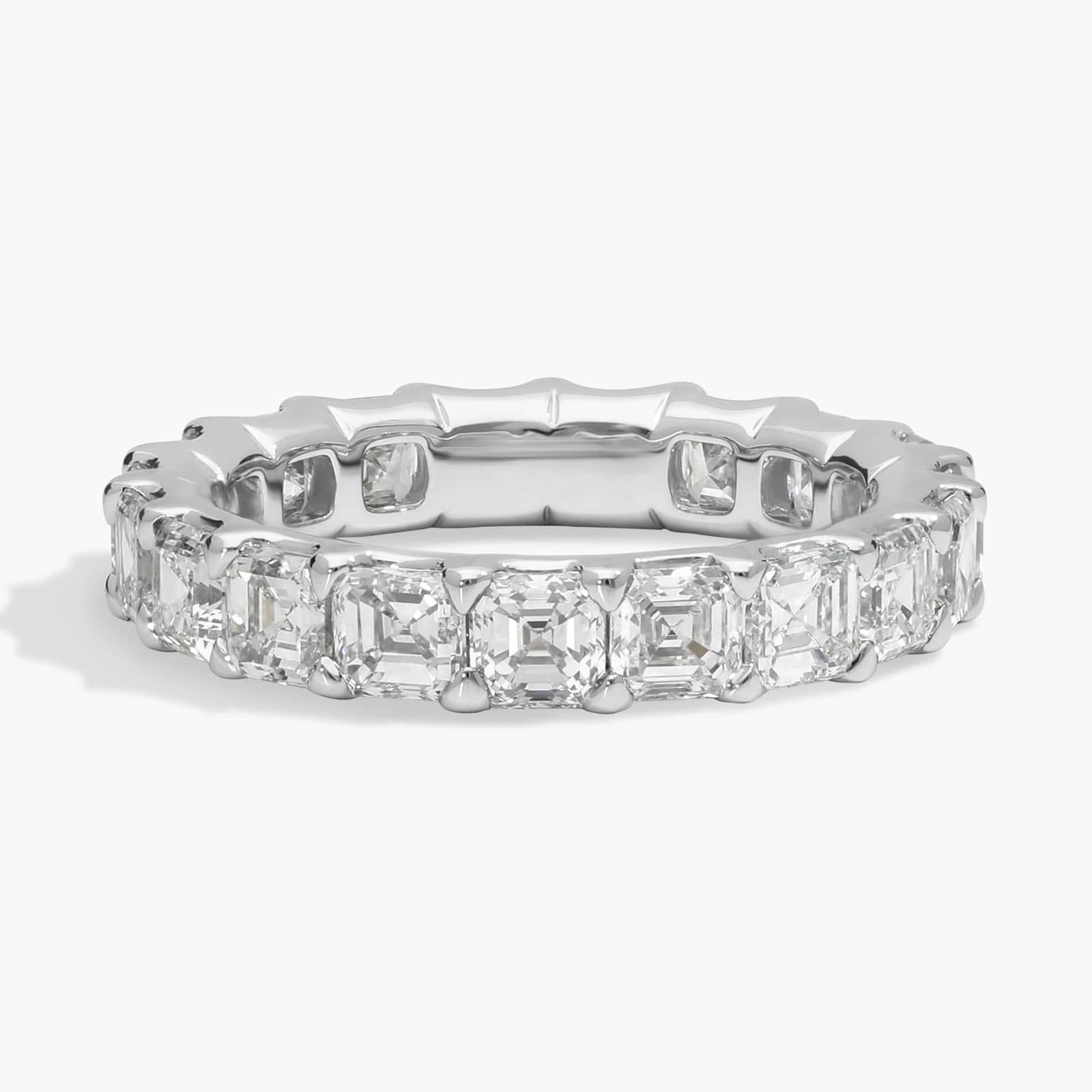 Asscher Diamond Eternity Ring in Platinum (3 ct. tw.)