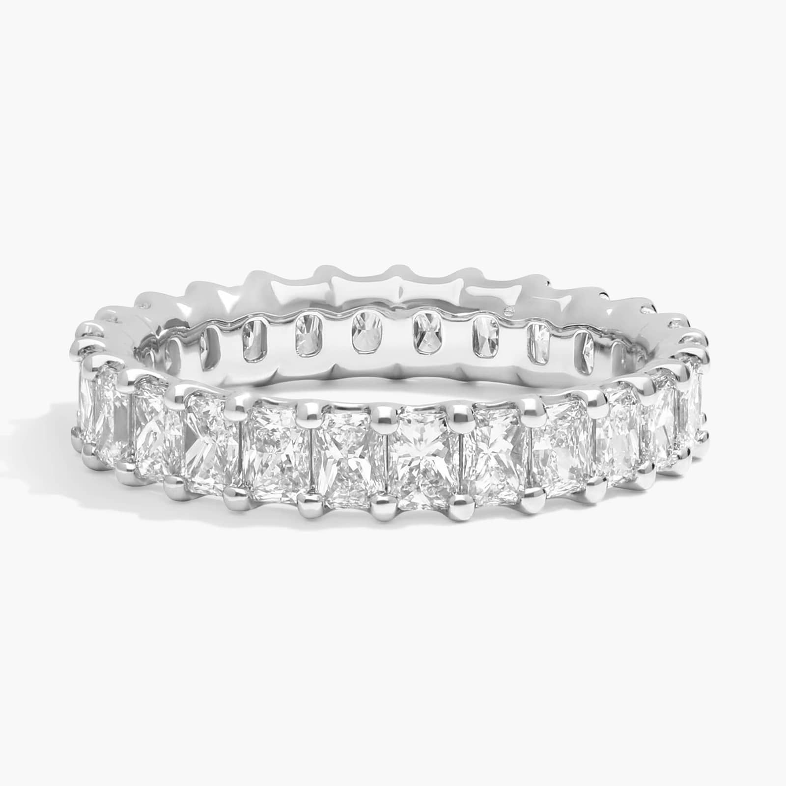 Radiant Cut Diamond Eternity Ring in Platinum (2 ct. tw.)