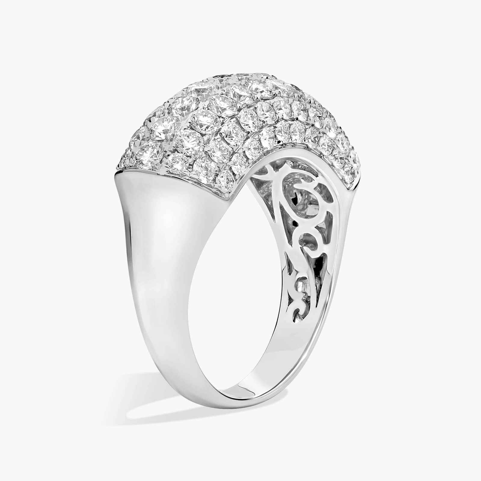 Rollover Diamond Fashion Ring in 14k White Gold (2 1/2 ct. tw.)