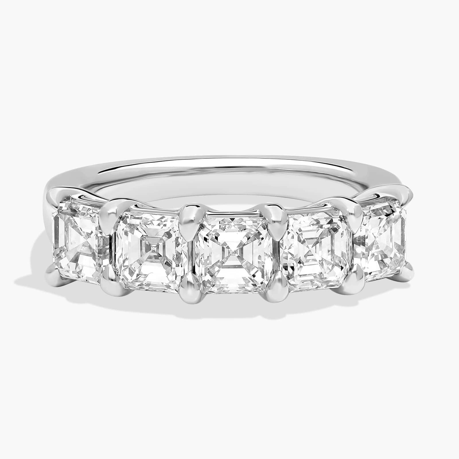 Five Stone Asscher Anniversary Ring in Platinum (2 1/4 ct. tw.)
