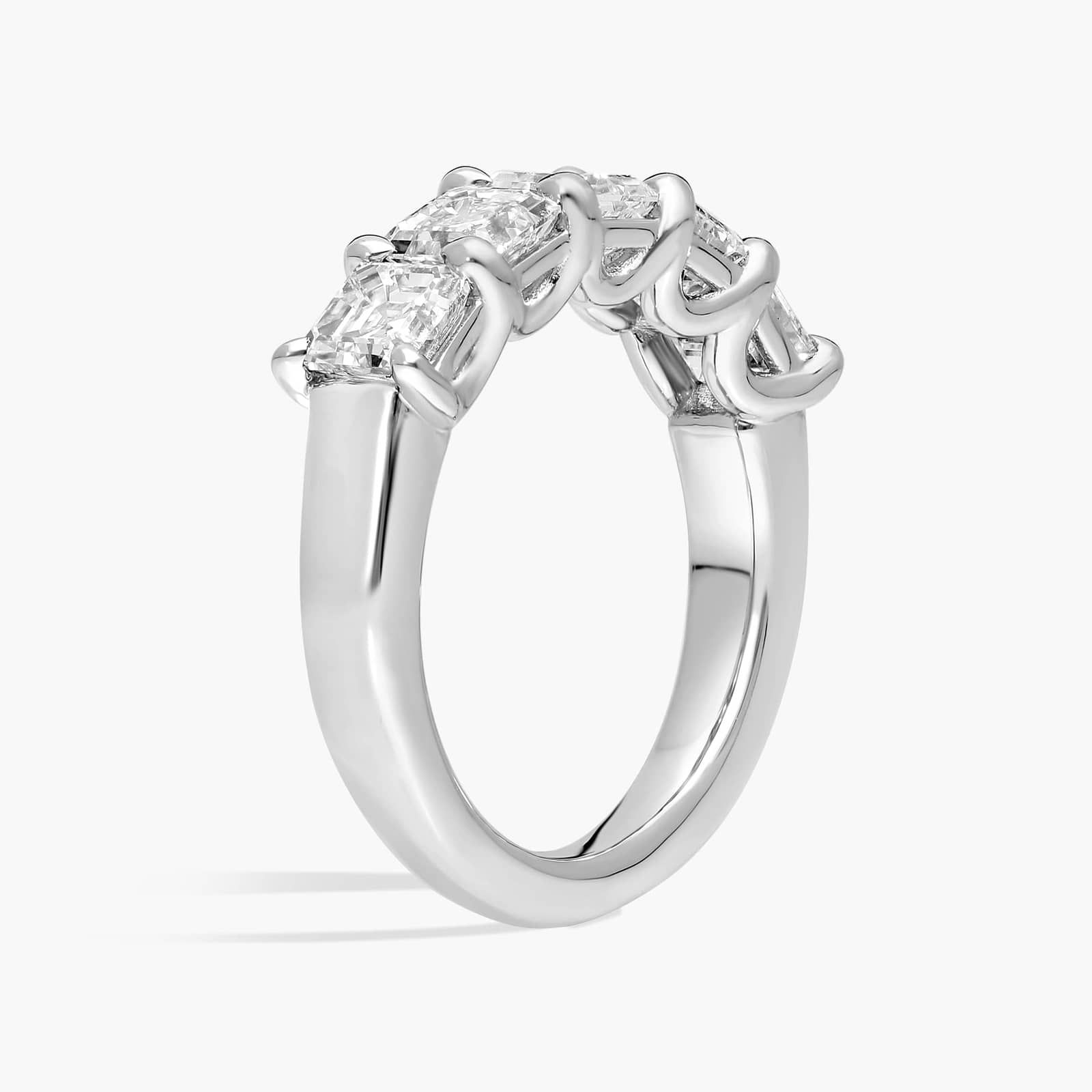 Five Stone Asscher Anniversary Ring in Platinum (2 1/4 ct. tw.)