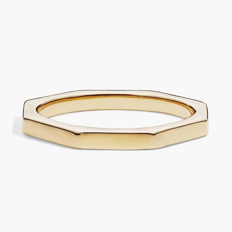 ZAC ZAC POSEN Plain Geometric Wedding Ring in 14k Yellow Gold (2.2 mm)