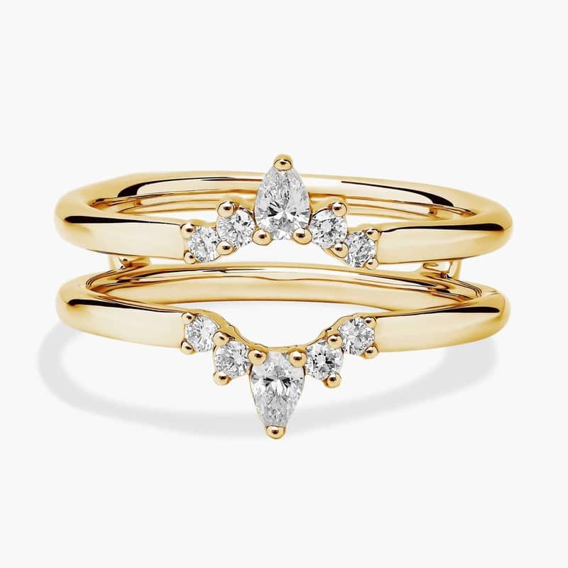 Crown Diamond Insert in 14k Yellow Gold (1/4 ct. tw.)
