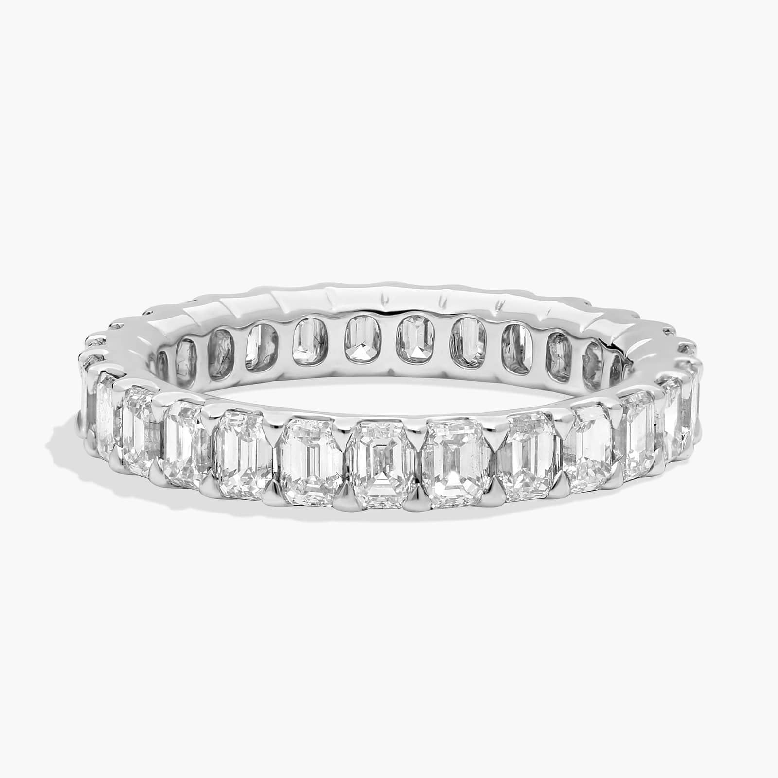 Emerald Diamond Eternity Ring in Platinum (2 1/3 ct. tw.)