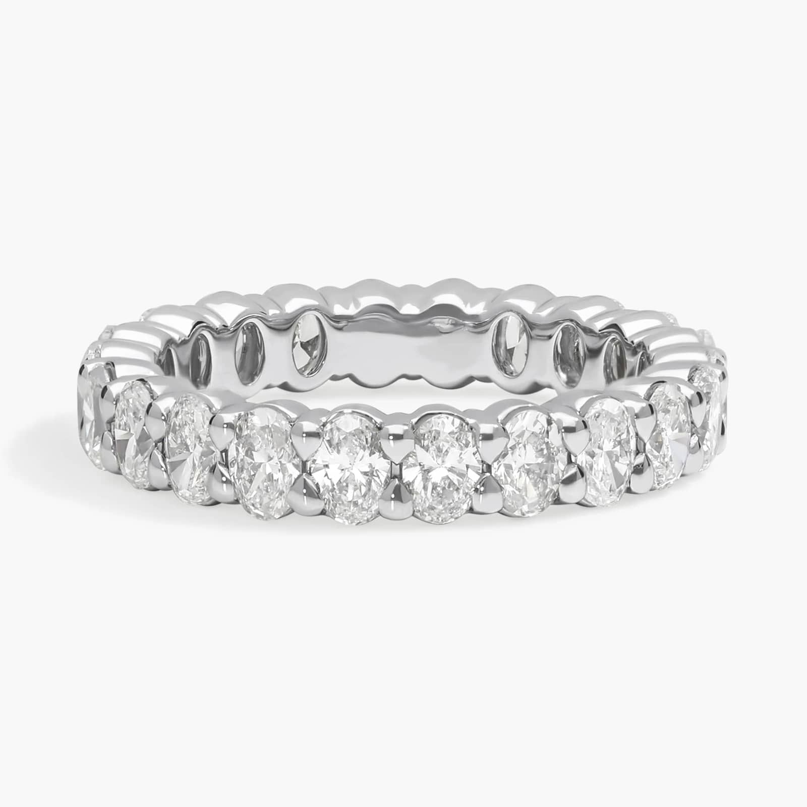 Oval Diamond Eternity Ring in Platinum (2 ct. tw.)