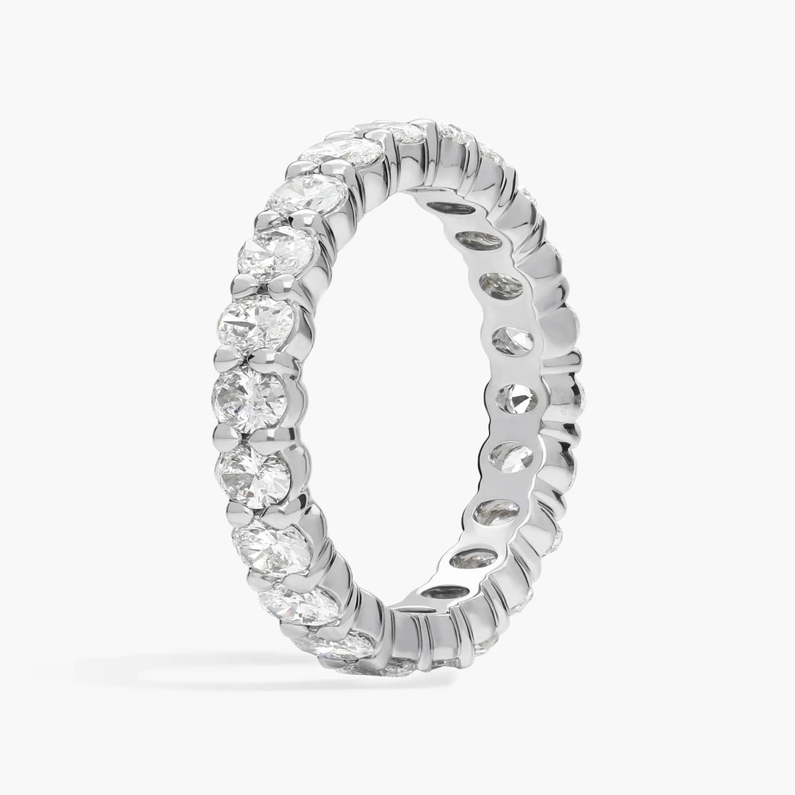 Oval Diamond Eternity Ring in Platinum (2 ct. tw.)