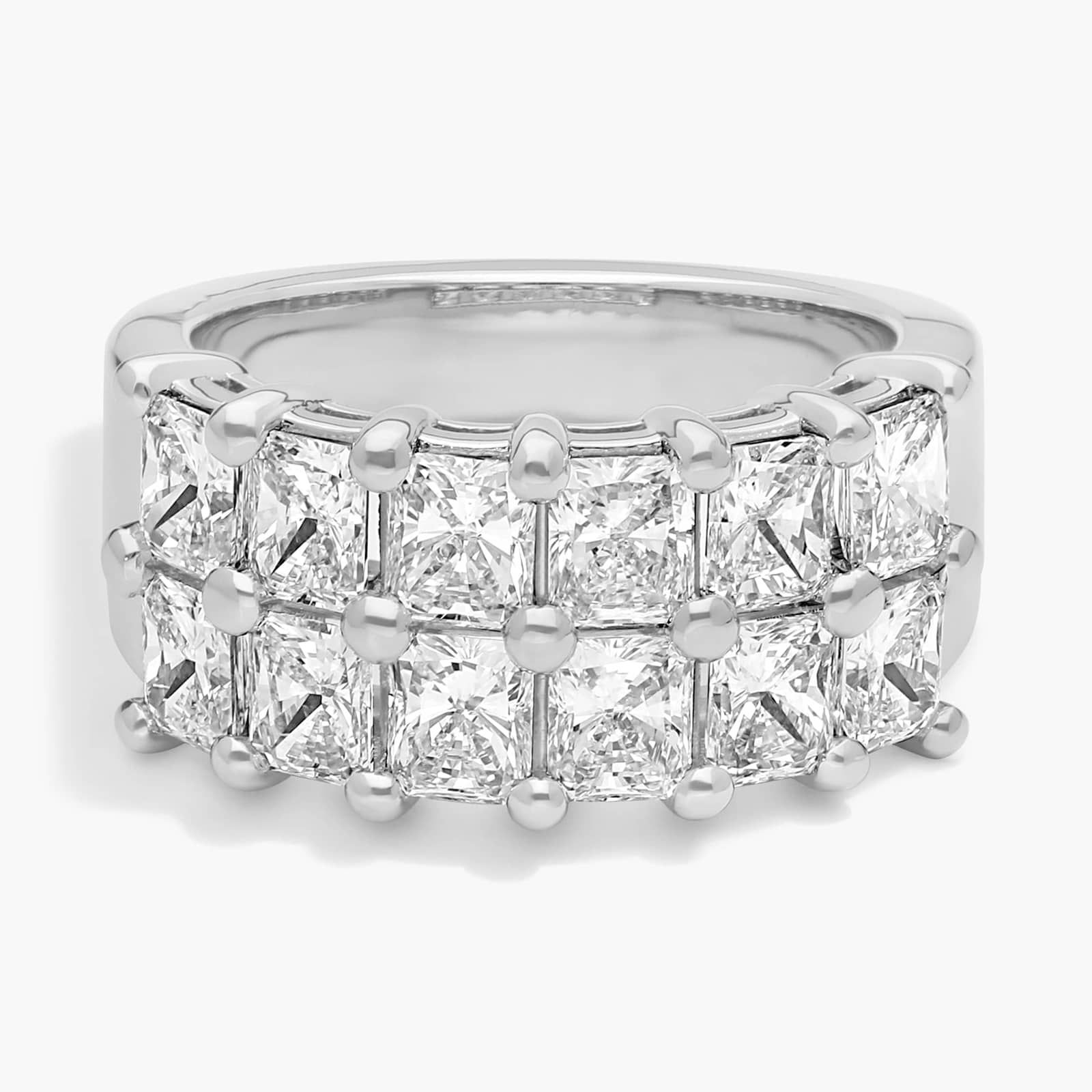 Two Row Radiant-Cut Diamond Ring in Platinum (2 1/2 ct. tw.)