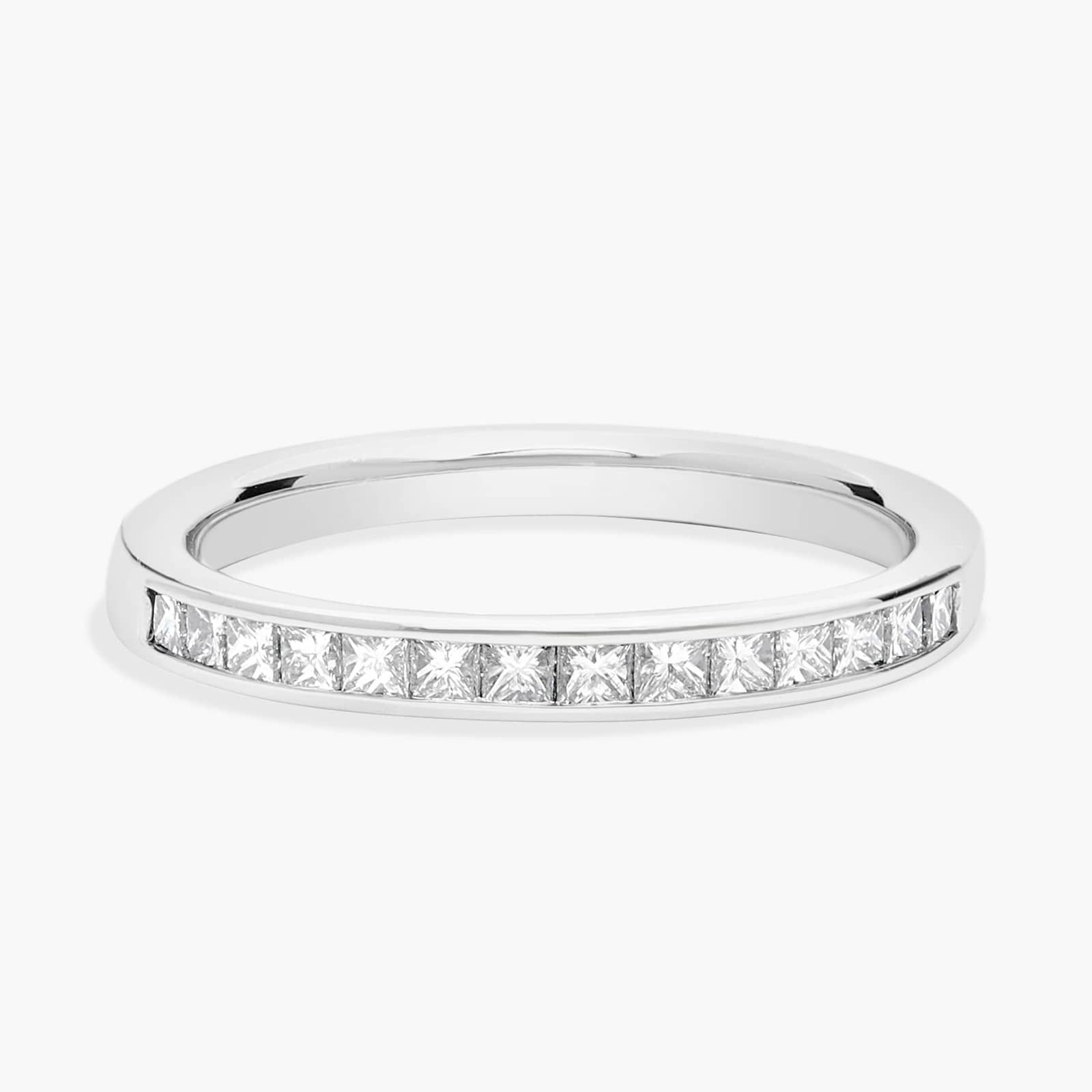Angled Marquise Diamond Wedding Ring in 14k White Gold (3/4 ct. tw.)