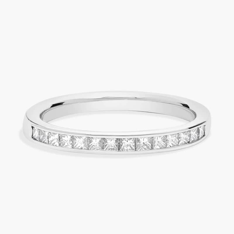 Angled Marquise Diamond Wedding Ring in 14k White Gold (3/4 ct. tw.)