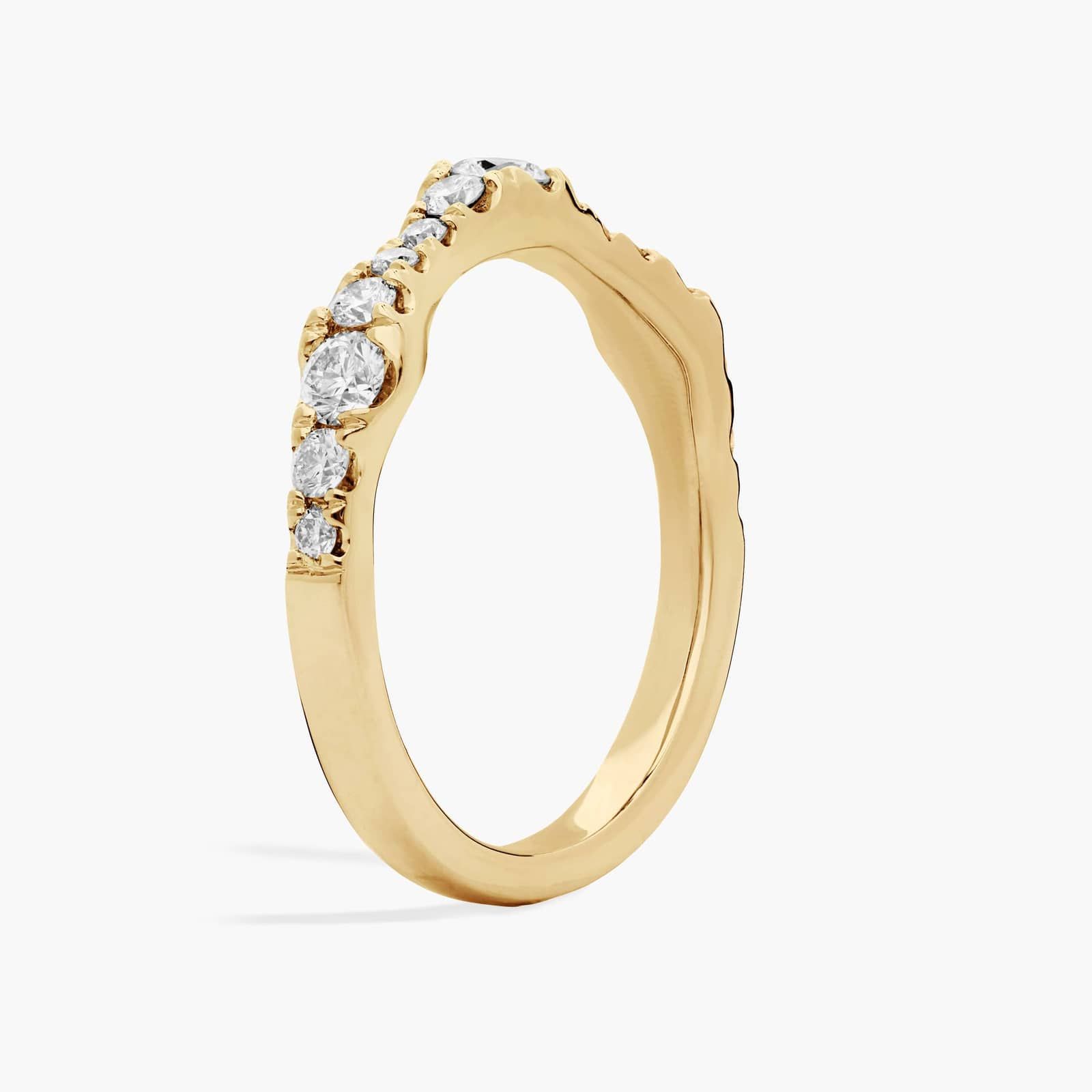 Pavé Composite Diamond Ring in 14K Yellow Gold (1/2 Ct. Tw.)