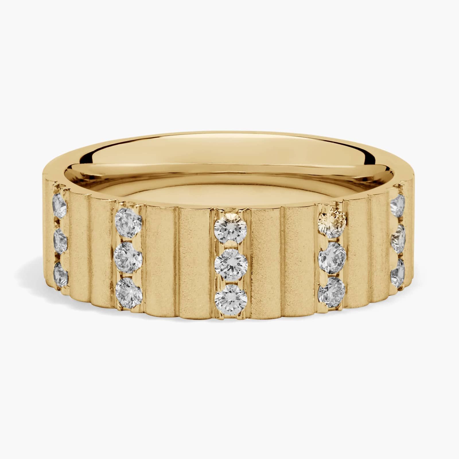 Round Diamond Wedding Ring in 14K Yellow Gold (1/2 Ct. Tw.)
