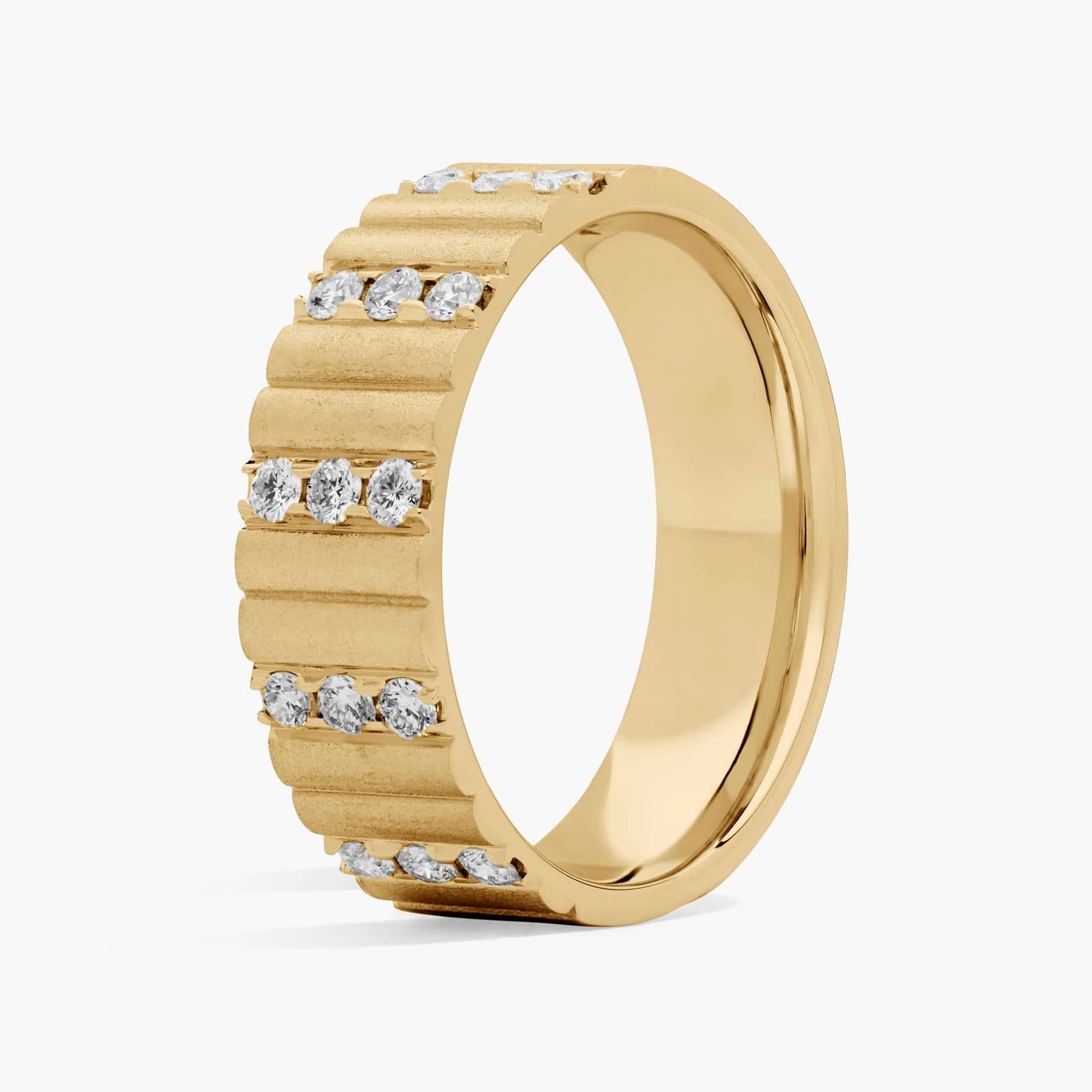 Round Diamond Wedding Ring in 14K Yellow Gold (1/2 Ct. Tw.)