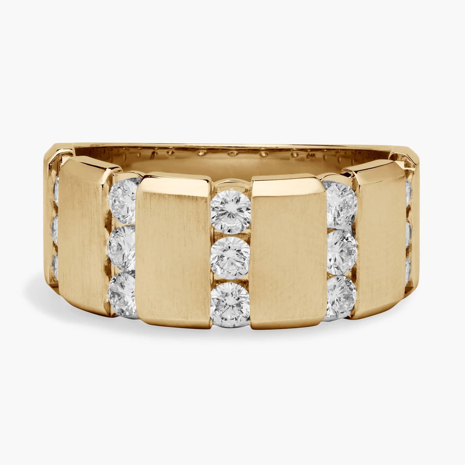 Round Diamond Wedding Ring in 18K Yellow Gold (1 Ct. Tw.)